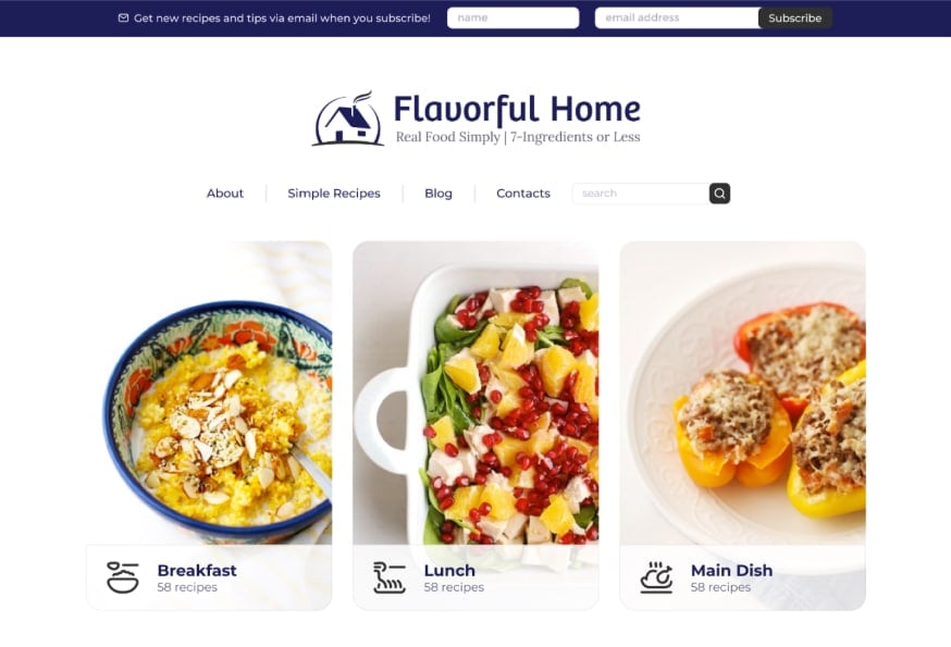 Flavorfulhome - Food Blogger Recipe Site