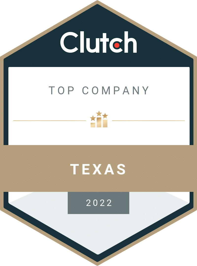 Clutch Top Company Texas 2022 Award